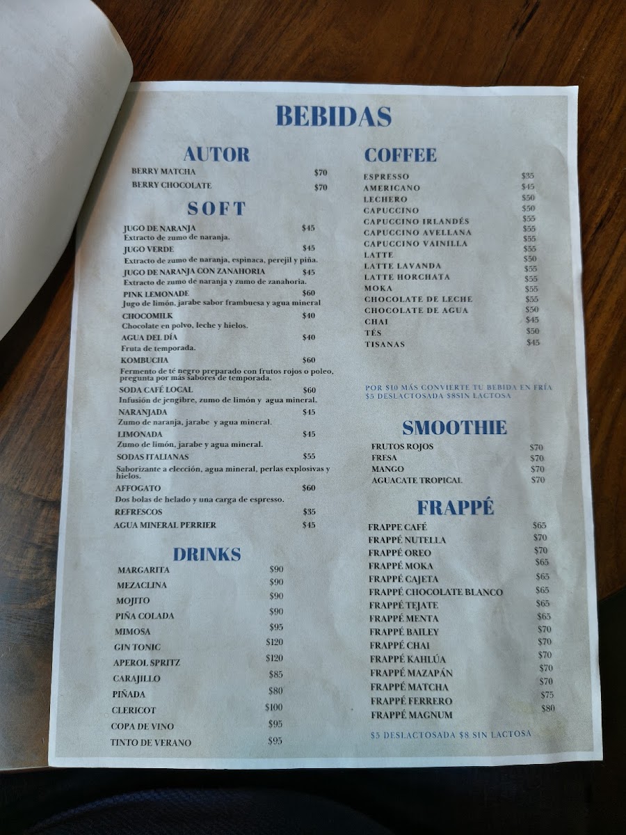 Café Local - Ferrocarril Menu - Image 4