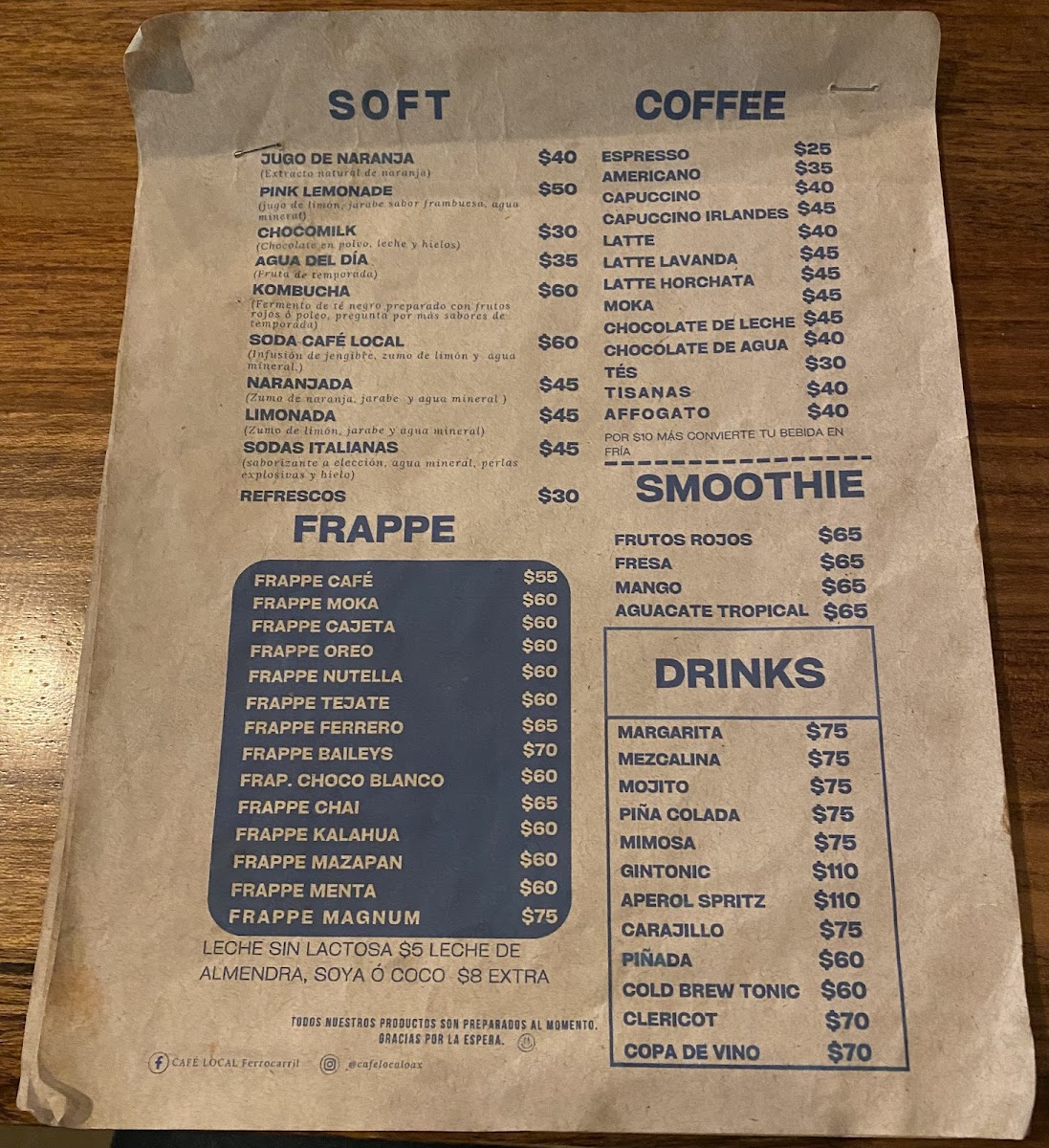 Café Local - Ferrocarril Menu - Image 6